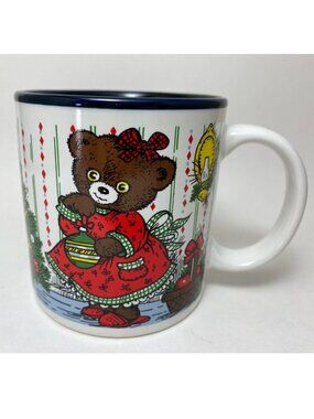 Christmas Bears Mug Potpourri Press Ceramic Coffee Hot Chocolate Mug